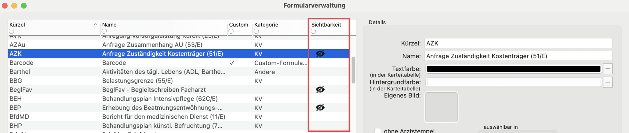 tomedo changelog 157 formularverwaltung sichtbarkeit
