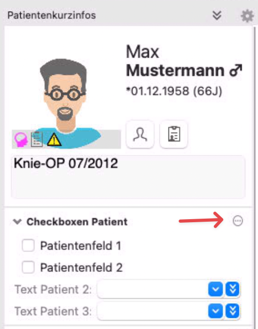 tomedo changelog 157 patientenkurzinfo checkbox einstellung