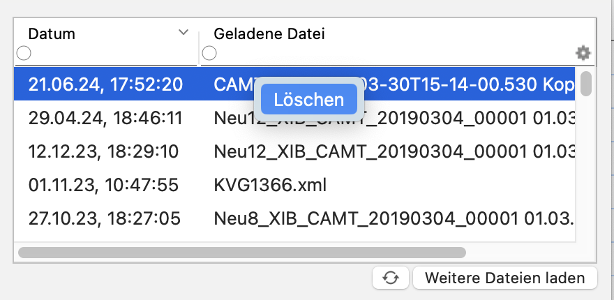tomedo handbuch deutschland geloeschte buchungen einsehen