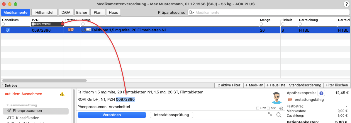 tomedo handbuch kopierbarkeit medikamenteninformationen