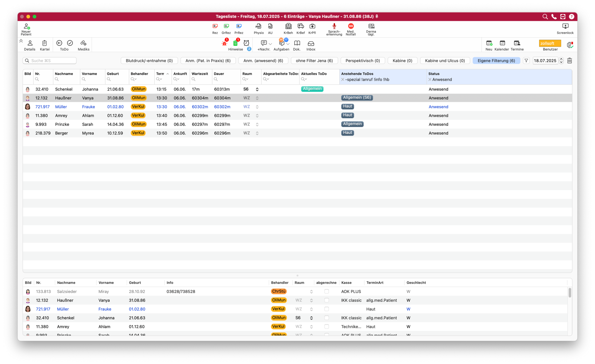 tomedo changelog 158 facelift tagesliste