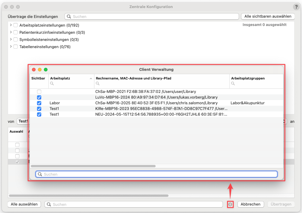 tomedo changelog 158 zentrale konfiguration client verwaltung
