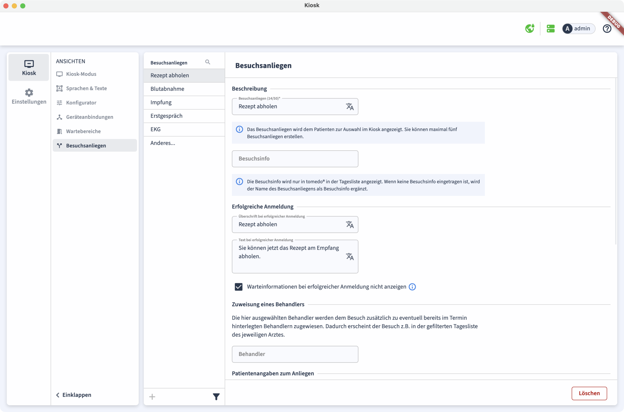 air handbuch kiosk2.0 besuchsanliegen uebersicht