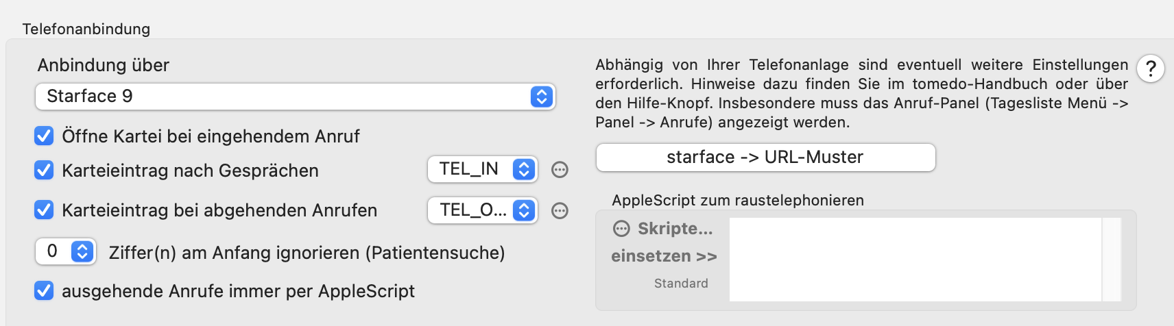 tomedo changelog 159 starface