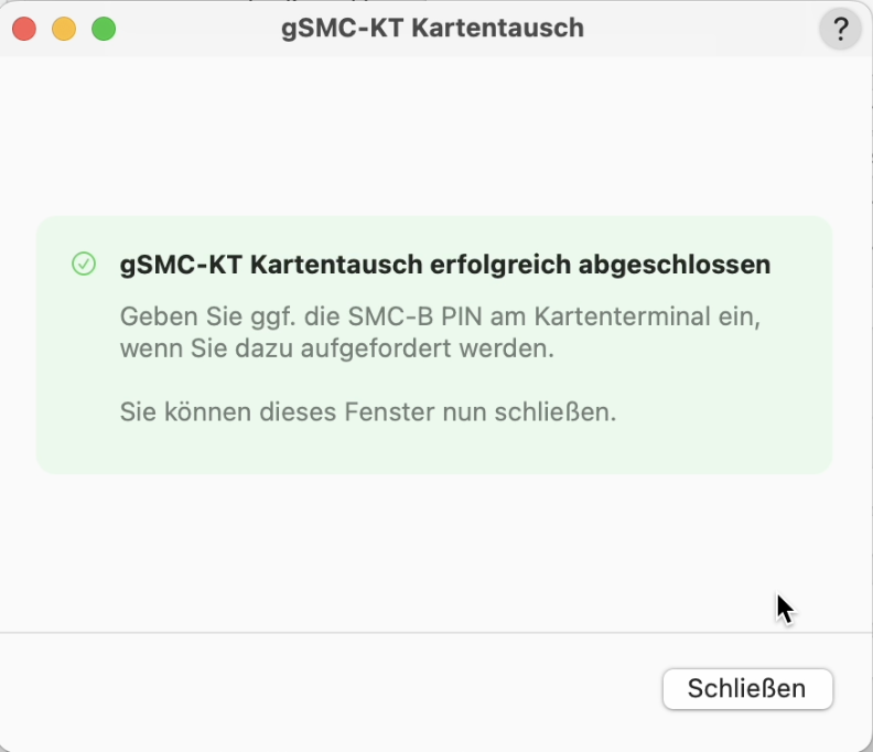 Abschluss gSMC KT Tausch
