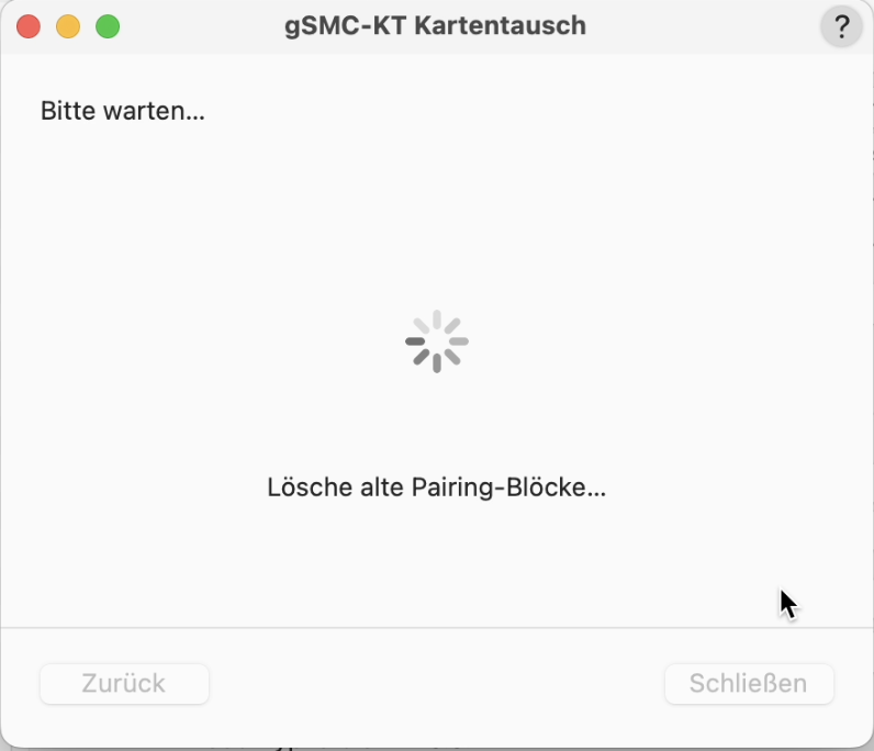 Loeschen der Pairing Bloecke