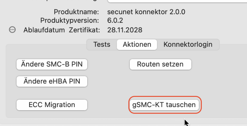 gSMC KT Tausch Button