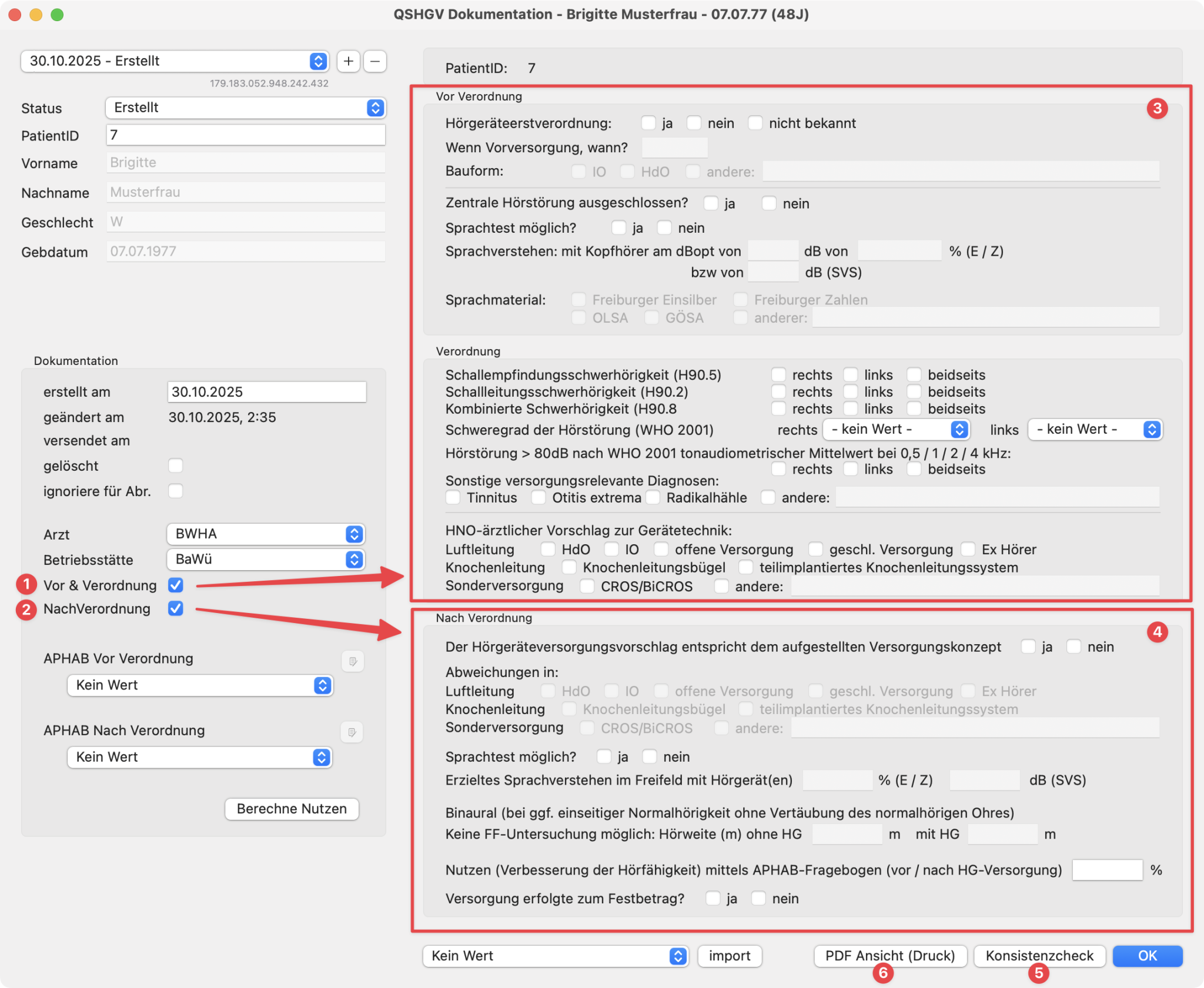 tomedo handbuch abrechnung qualitaetssicherung hoergeraeteversorgung die dokumentation ausfuellen 1