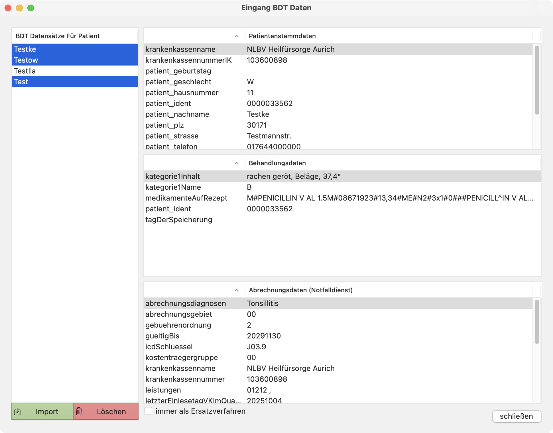 tomedo changelog 161 bdt import 1