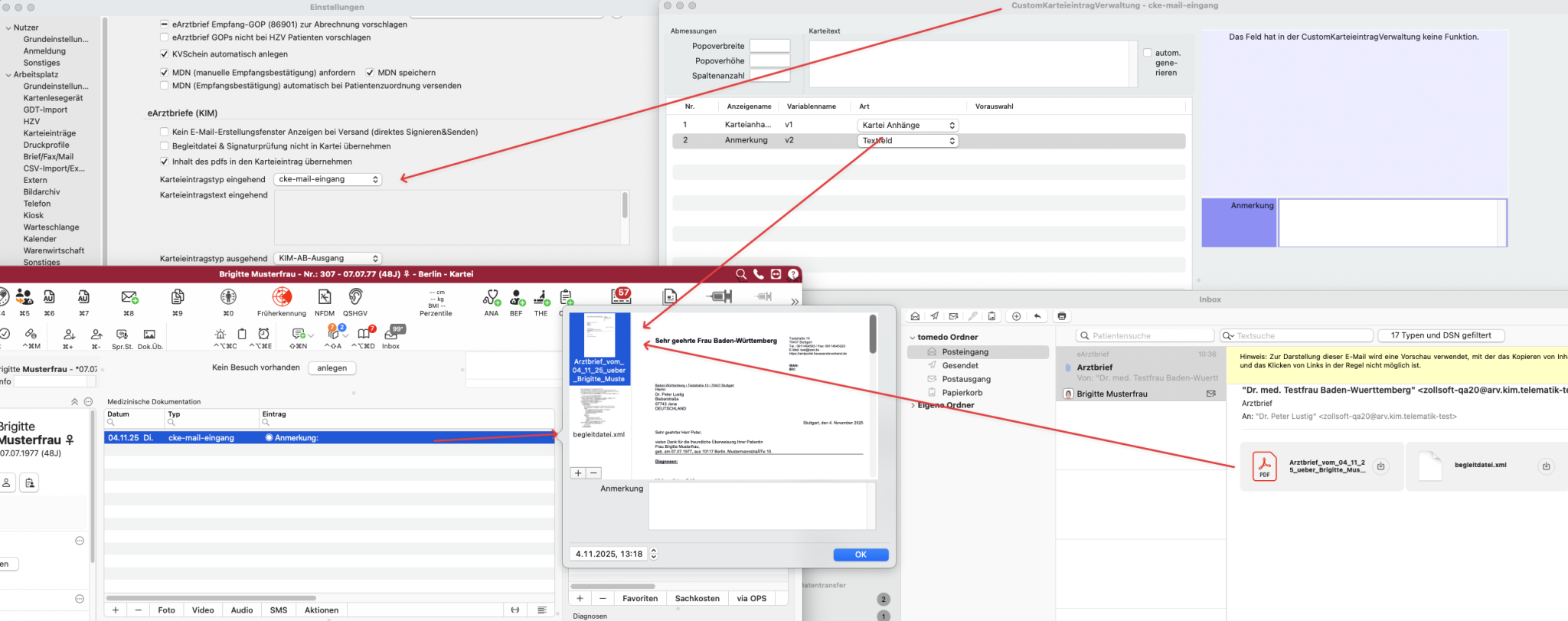 tomedo changelog 161 earztbrief cke