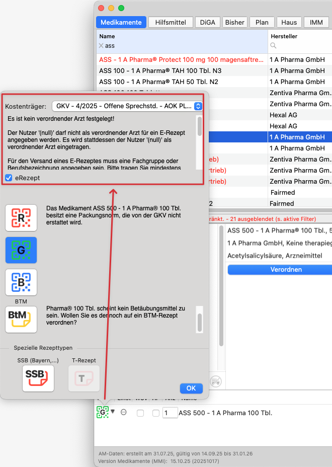 tomedo changelog 161 kostentraegertyp