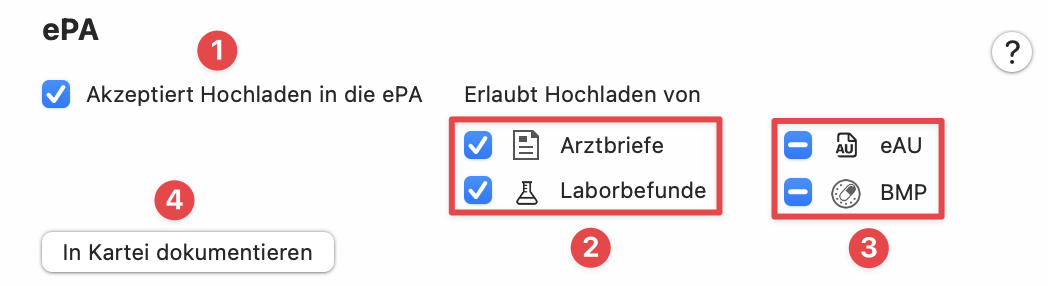tomedo handbuch ePA Zustimmungseinstellungen