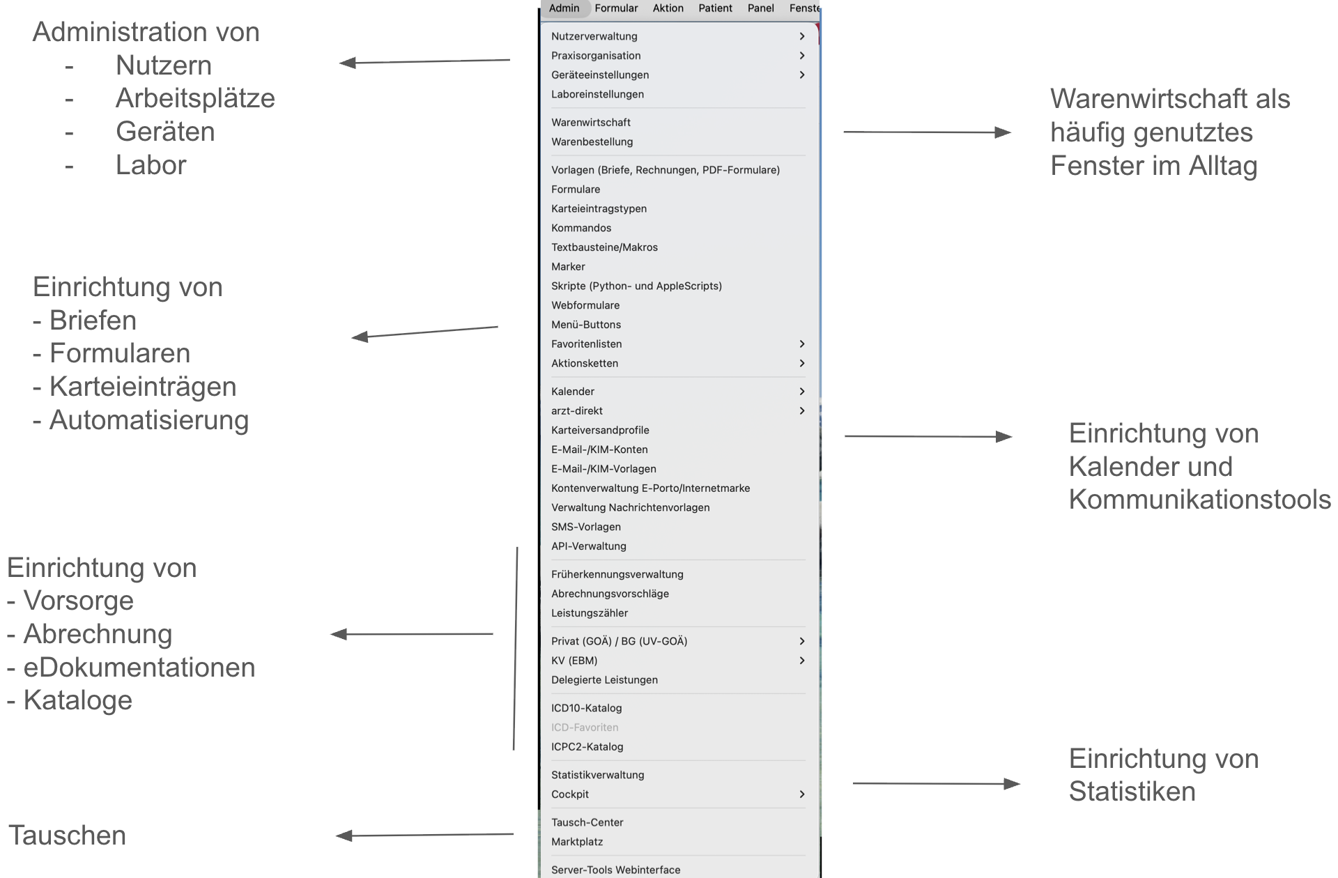 tomedo changelog 162 adminmenue
