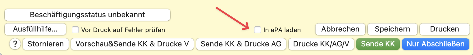 tomedo changelog 162 checkbox au epa