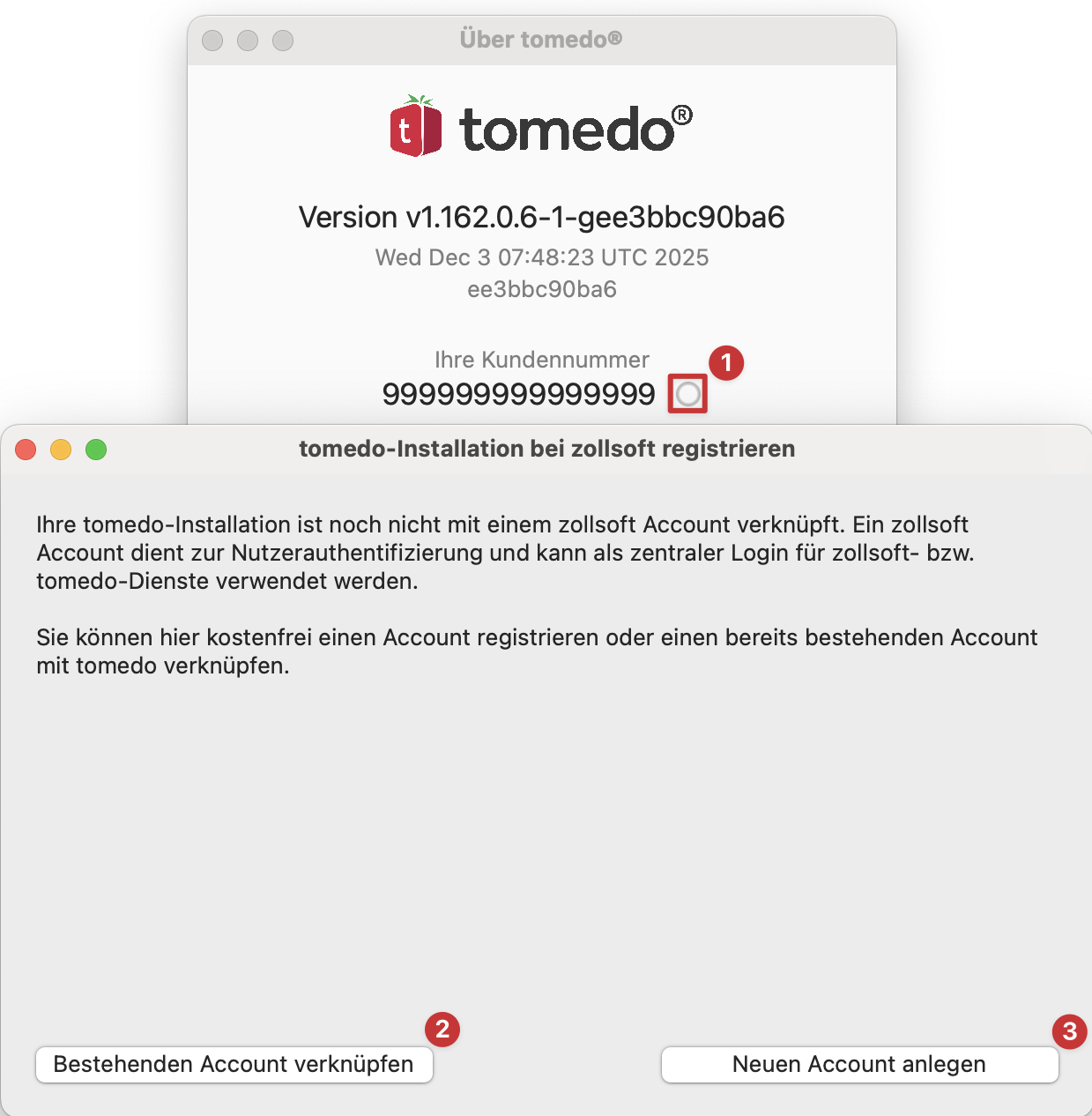 tomedo changelog v162 praxisverwaltung account
