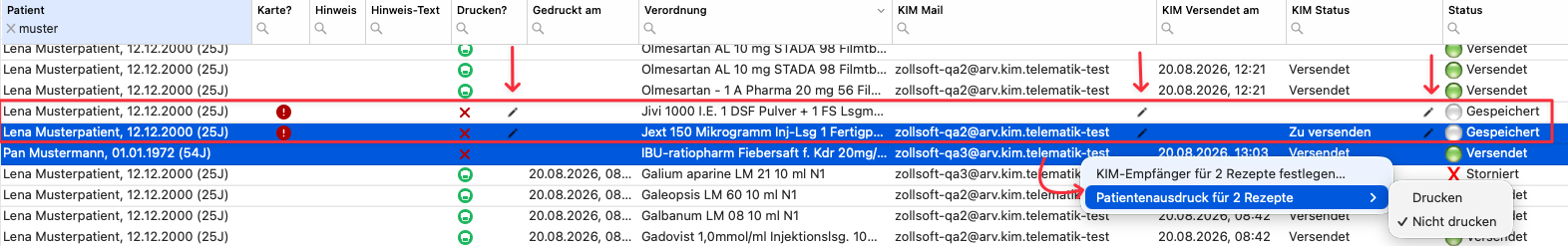 tomedo changelog 170 erezeptverwatlung drucken aendern