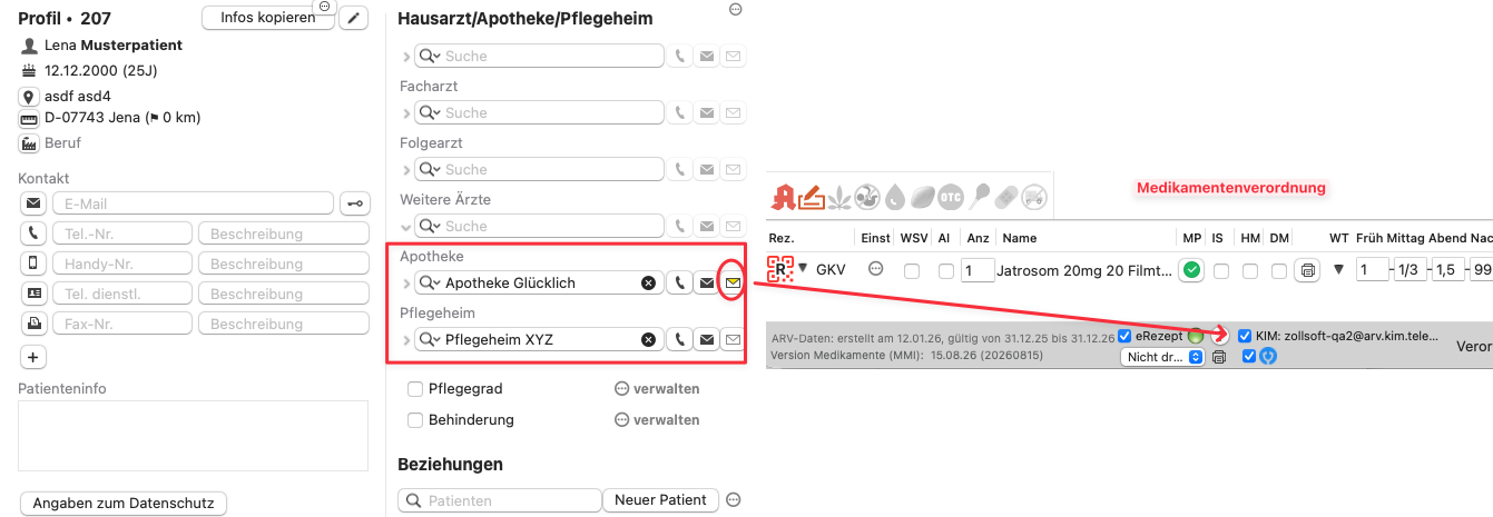 tomedo changelog 170 mediverordnung kim vorbefuellung